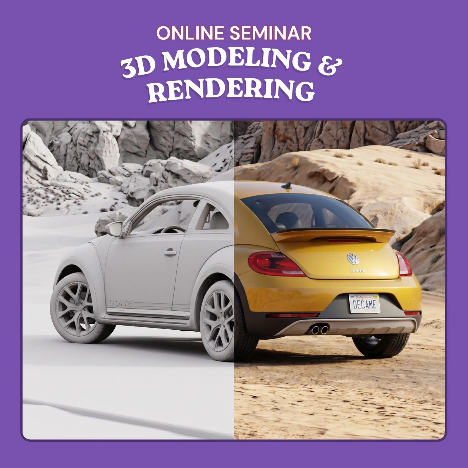 Online seminar: 3D Modeling and Rendering