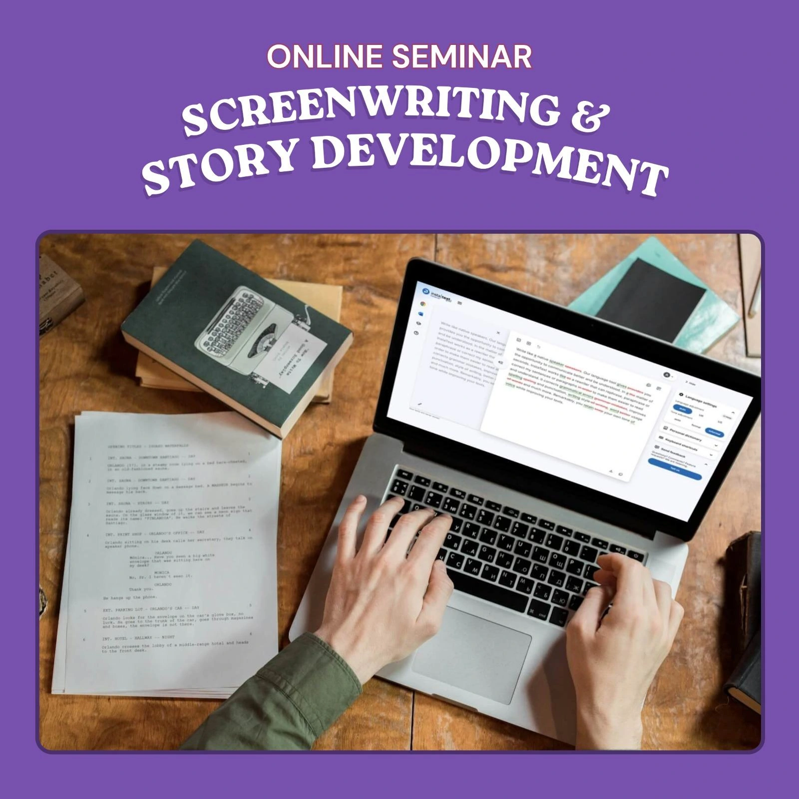 Online seminar: Screenwriting & Story Development